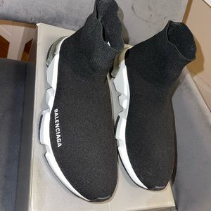 SOLD Balenciaga Logo Speed Sock Sneakers